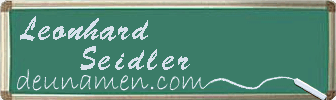 Leonhard Seidler Visitenkarte